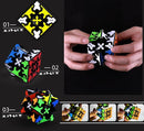Gear Cube 3x3 with Three-Dimensional Gear Structure Magic Cube 3x3x3 Puzzles Toys (60mm) Brain Teaser Puzzle Game Toy for Children and Adults (Style A) by TinyTreasures Baby Boutique