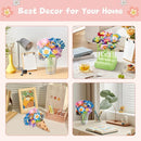 DIY Arts and Crafts Kits for Kids Ages 4-8-12 Flower Bouquet Toys Craft Kit for 4 5 6 7 8 Year Old Girls Ideas Birthday Gift,Classroom Educational Activity Toy for Toddler Kids Boys by TinyTreasures Baby Boutique