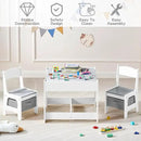 Kids Table and Chair Set, 3 in 1 Wooden Activity Table with Detachable Tabletop, Toddler Table and Chair Set with Storage Drawer, Kids Play Table for Children Art, Craft, Eating, Learning by CozyNest Decor