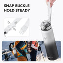 Enerbone 32 oz Insulated Water Bottle, Stainless Steel Bottle with Carrying Strap, Double-Wall Vacuum Insulation Design, Leakproof Sports Bottle with Straw, Keep Drinks Cold or Hot for Hours by CozyNest Decor