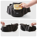 SUNVENO 3 in 1 Ergonomic Baby Carrier with Hip Seat for Newborns and Toddlers, Supports 20 lbs and Up, Waist and Back Relief with Large Weight Capacity for All Season Use,Black by TinyTreasures Baby Boutique