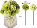 Kimura's Cabin 20Pcs Green Artificial Chrysanthemums Fake Silk Ball Flowers Mums Bouquets Arrangements Wedding Party Decor St Patricks Day Home Kitchen Garden Table DIY Floral Centerpieces (Green) by CozyNest Decor