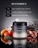 M&SENSE Pepper Lavender Scented Candles for Men, 2 Wick 11.6oz 70 Hours Slow Burning Natural Soy Candle for Christmas, Organic Black Masculine Candles Home Fragrance Holiday Candle for Him by CozyNest Decor