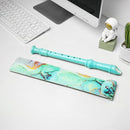 Recorder Instrument for Beginner Adults,8-Hole Soprano Descant Recorder Music Flute with with Cleaning Rod & Leather Case For Home Entertainment(2-Blue Green Splash-ink) by TinyTreasures Baby Boutique
