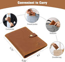Jack&Chris Genuine Leather Passport Holder For Travel, RFID Blocking Handmade Passport Holder with Card Case Organized & Safe, Quality Travel Essentials for Women and Men for Gifting, Light Brown by TinyTreasures Baby Boutique