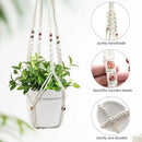 Belit 2 Pack Macrame Plant Hangers Indoor Hanging Planter Basket Decorative Flower Pot Holder Rope for Indoor Outdoor Home Decor by GreenHaven Gardens