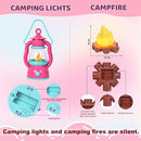 Camping Set Toys with Pop up Tent Pretend Play Indoor Outdoor Camping Playset,Christmas Birthday Gifts for Toddlers Kids Girls 3-5 Years Old by TinyTreasures Baby Boutique