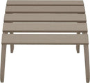 WestinTrends Outdoor Ottoman, Patio Adirondack Ottoman Foot Rest, All Weather Poly Lumber Folding Foot Stool for Adirondack Chair, Widely Used for Outside Porch Pool Lawn Backyard, Weathered Wood by CozyNest Decor