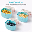 NCVI Baby Formula Dispenser On The Go, Formula Container To Go, Formula Holder for Travel, Outdoor Picnic with Baby Infant, Portable Container for Milk Powder, Snacks, Candy, Fruits (Green) by TinyTreasures Baby Boutique