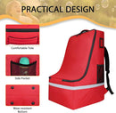 Car Seat Travel Bag for Airplane,Infant Seat Travel Bag with Shoulder Strap,Padded Car Seats Backpack with Reflective Stripes,Large Carseat Carrier Bag Travel Car Seat Cover, Red by TinyTreasures Baby Boutique