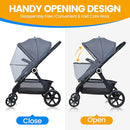 Orzbow Universal Mosquito Net for Stroller, Baby Bug Net with Two-Way Zippers & Storage Bag, Breathable & Foldable Mosquito Netting for Strollers, Car Seat, Bassinet, Portable Mini Crib, Dark Grey by TinyTreasures Baby Boutique