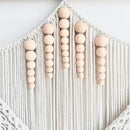 Achart Macrame Wall Hanging Large- Boho Wall Decor- large wall art- Wall Decor Living Room- Macrame Tapestry Boho Decor for Bedroom (Leaf &Wood Bead) by CozyNest Decor