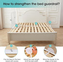 Baby Bed Rail Guard for Toddlers -46" Toddler Bed Rails for Twin, Full, Queen, King Bunk Size Bed Swing Down Bedrail Extral Tall Child Safety Side Railing Guards for Kids by TinyTreasures Baby Boutique