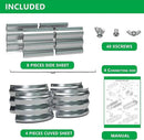 KFN 2pcs Galvanized Raised Garden Bed,Raised Garden Bed Kit-Oval Metal Flower Box,Large Planter Vegetable Box Outdoor,Planting for Vegetables,Flower,Herb,6FT,0.7mm by GreenHaven Gardens