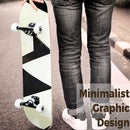 WhiteFang Skateboards for Beginners, Complete Skateboard 31 x 7.88, 7 Layer Canadian Maple Double Kick Concave Standard and Tricks Skateboards for Kids and Beginners by TinyTreasures Baby Boutique