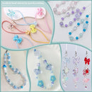 Assorted 180-240PCS Acrylic Beads for Bracelet Making, Bow Butterfly Candy Heart Gummy Bear Kawaii Aesthetic Bracelet Charms,Cute Beads for Jewelry Making DIY Necklace Keychain Phone Charm by TinyTreasures Baby Boutique