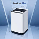 1.0 Cu.ft Portable Washing Machine for Home & Apartment, Full-Automatic Clothes Washer with 6 Water Level & 10 Wash Cycles, Drain Hose Included, White by CozyNest Decor