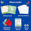Skillmatics Foil Fun - Easter Cards, No Mess Art for Kids, Easter Basket Stuffers, Craft Kits, DIY Creative Party Activity, Gifts for Girls & Boys Ages 4, 5, 6, 7, 8, 9 by TinyTreasures Baby Boutique