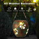 2 Pack Solar Lanterns Outdoor Hanging, Metal Table Solar Lanterns Outdoor Waterproof with Handle, LED Solar Lantern for Patio Lawn Tabletop Decor Christmas Gifts by GreenHaven Gardens