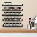 MyGift 16 Inch Wall Mounted Black Metal Nail Polish and Essential Oil Display Shelves, Kitchen Hanging Racks for Seasoning Shakers or Spice Jars, Set of 5 by CozyNest Decor