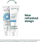 Attitude Fluoride-Free Whitening Toothpaste, Peppermint Flavor, Vegan & Cruelty-Free, Sugar-Free, Plant & Mineral-Based Ingredients, Clean Oral Care, 4.2 Oz by CozyNest Decor