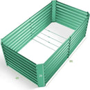 Land Guard 8×4×2 ft Galvanized Raised Garden Bed Kit, Galvanized Planter Raised Garden Boxes Outdoor, Oval Large Metal Raised Garden Beds for Vegetables(Green)… by GreenHaven Gardens