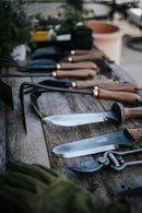 Barebones Triangle Hoe - Stainless Steel Hoe - Japanese Gardening Tools for Weeding, Long Handle and Hand Hoe (Walnut/Black) by GreenHaven Gardens