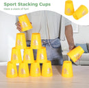 yeesport 48 PCS Sport Stacking Cups with Horse Pattern, Sport Training Game for Challenge Competition, Plastic Stacking Cups, Classic Family Game for Youth and Adults, Red+Blue+Green+Yellow by TinyTreasures Baby Boutique