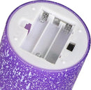 Purple Flameless Candles with Remote and Timer, Flickering Real Wax Battery Operated Candles, Set of 3 LED Pillar Candles for Halloween Christmas Wedding Home Decor by CozyNest Decor