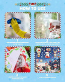 Christmas Window Clings Decorations - Cute Funny Double-Sided Static Stickers for Glass Windows and Doors, Perfect Decorations, with Cat Kitten Pattern, Reusable 9 Sheets by CozyNest Decor