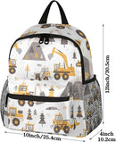Toddler Backpack for Boys Girls - 12 Inch Cartoon Excavator Kids Backpack Preschool Kindergarten Backpack Lightweight Waterproof Schoolbag Book Bag for School by TinyTreasures Baby Boutique