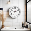 12 Inch Wall Clock Battery Operated Silent Non Ticking Analog Modern Decorative for Office Kitchen Outdoor Living Room Classroom Bedroom Bathroom School(White) by CozyNest Decor