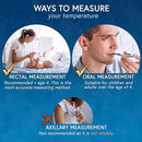 iProven Oral Thermometer, Measures in 10 seconds with flexible tip and fever alarm, Digital Medical Thermometer for adults, kids and toddlers - DTR-1221A by TinyTreasures Baby Boutique