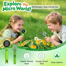 Kids Microscope with Bug Catcher Kit, 1080P Digital Mini Handheld Microscope STEM Science Toy with LED Light, Rechargeable, Portable, Supports 64GB TF Card, Educational Gift for Kids Ages 3-12 (Green) by TinyTreasures Baby Boutique