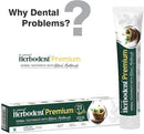 Herbodent® Premium Toothpaste - 5.82 Oz Pack of 4 | 21 Herbs for Strong Teeth & Healthy Gums- Neem, Clove, Cinnamon, Cardamom with Natural Mouthwash-No Paraben, No Fluoride, No Saccharin, No Triclosan by CozyNest Decor