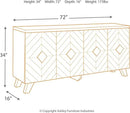 Signature Design by Ashley Robin Ridge Modern Wood Accent Cabinet or TV Stand, Brown & Black by CozyNest Decor