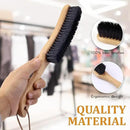 TAKAVU Clothes Brush Hat Brush, Black Boar Bristle Lint Brush with Large Beech Wood Handle - Perfect for Pet Hair, Suits, Velvet, Cashmere, Wool, Suede, Shoe - Effective Lint Remover by CozyNest Decor