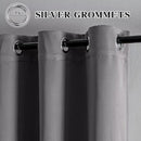 Blackout Curtains Custom Size for Bedroom 1 Panel, Thermal Insulated Blackout Curtains, Solid Grommet Privacy Room Darkening Drapes for Living Room Window (Customsize, Light Grey) by CozyNest Decor