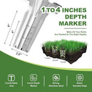 Long Handled Bulb Planter Tool, 37'' Bend-Proof Stainless Steel Bulb Planter, 4'' Depth Marks Long Handled Hole Digger, Bulb Planter with Comfortable T-Shaped Long Wood Handle for Planting Tulips by GreenHaven Gardens