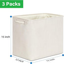 Bidtakay Extra Large Storage Baskets for Organizing Clothes Storage Bins 3 Pack Fabric Storage Bins for Shelves Linen Collapsible Organizer for Closet-Light Biege by TinyTreasures Baby Boutique