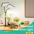 2024 Upgraded Desk Grow Lights for Indoor Plants, Dual-Head 428 LED Tabletop Full Spectrum Grow Light, with 3/6/12H Timer, 6 Brightness Levels, 3 Lighting Modes, Height Adjustable for 10-26 inches by GreenHaven Gardens