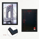 VCK 12x18 Inch Solid Wood Poster Frames with Wall Mounting Hanging Picture Frame Set of 3 Black by CozyNest Decor