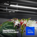 Barrina T5 Grow Lights for Indoor Plants, 2FT 80W(8 x 10W) Black Cover LED Plant Growing Lamp, Full Spectrum Grow Light Strip with Switch, Magnetic Installation, Plug and Play, 5000K, 8 Packs