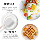 Ptanexx Wooden Handle Silicone Spatula Set 5 Piece, Batter Mixing Spatula, Spatula for Cooking, Jars, Baking, Mixing, Frosting by CozyNest Decor