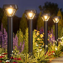 XMCOSY+ Smart Solar Lights Outdoor with Motion Sensor, 150LM APP Control RGBCW Color Changing Garden Lights Solar Powered for Yard Pathway Landscape, Waterproof, 2 Pack by CozyNest Decor