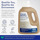 The Clean People Liquid Laundry Detergent - Recyclable Packaging, Stain Fighting - Ultra Concentrated, Laundry Soap - Fragrance Free, 50 fl oz (2 Pack) by TinyTreasures Baby Boutique