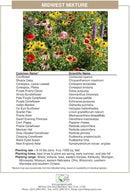 Regional Wildflower Seed Mix by GevaGrow (Midwest Wildflowers, Mini Shaker) by GreenHaven Gardens