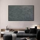 SIGNWIN 36"x60" Extra Large Framed Wall Art Gray School of Fish Minimalist Ocean-Inspired Marine Life Illustration for Home Living Room Bedroom Decor (Frame Assembly Required) by CozyNest Decor