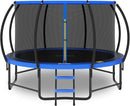 14FT 12FT 10FT 16FT Trampoline with Safety Enclosure, Anti-Rust Coating – ASTM Certified, Heavy-Duty Outdoor Trampoline with Ladder – for Kids & Adults by TinyTreasures Baby Boutique
