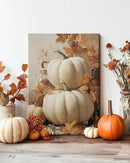Farmhouse Autumn Pumpkin Wall Art Decor, Rustic Fall Canvas Prints Framed for Living Room Kitchen Dining Room, Thanksgiving Decorations and Cozy Fall Wall Art Picture, Ready to Hang by CozyNest Decor